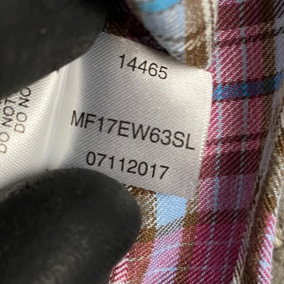 Peter Millar Crown Sport Button Down Shirt Men's XL Plaid Check Stretch blue red - Picture 6 of 13